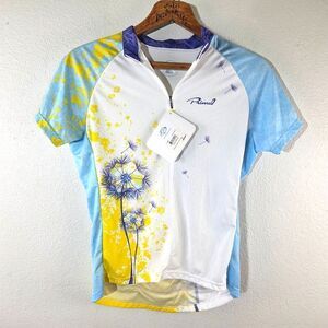 Primal Women's NWT Cycling Jersey with Dandelion Design Size XL